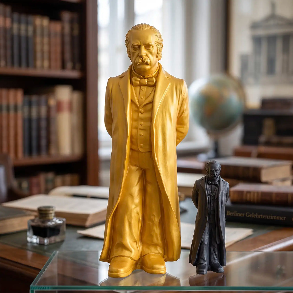 Fontane Figur von Ottmar Hörl – Skulptur, 42 cm, anthrazit