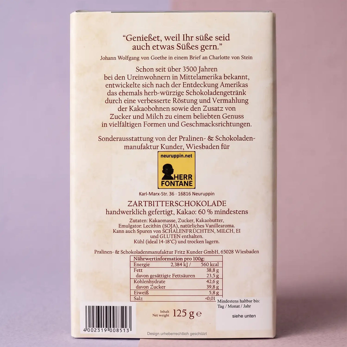 neuruppin-suesser-gruss-feine-zartbitterschokolade-125g-rueckseite-mit-pastell-hintergrund